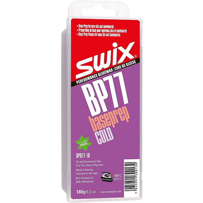 Парафин углеводородный SWIX BP77 "Холодный" парафин для базовой обработки  180 г.