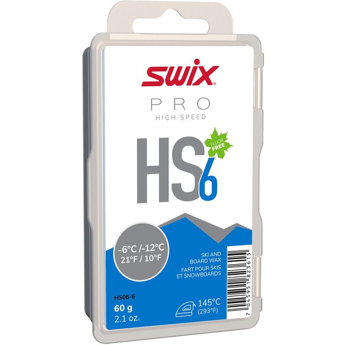 Парафин углеводородный SWIX HS6 Blue (-6°С -12°С) 60 г.