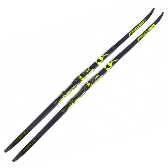 Лыжи беговые FISCHER Speedmax CL Cold Med IFP (черный/желтый)