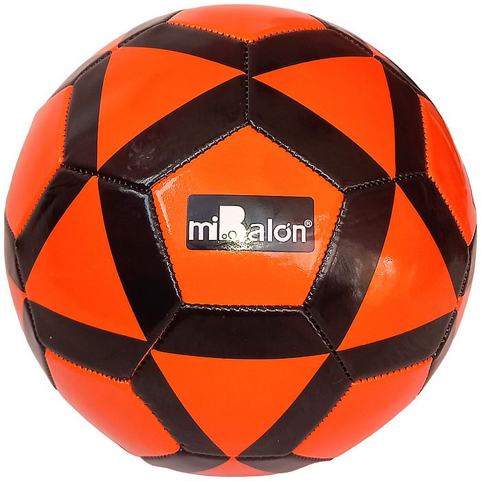 Мяч футбольный MIBALON (№5, 3-слоя  PVC 1.6, 280 гр) (красный/черный)