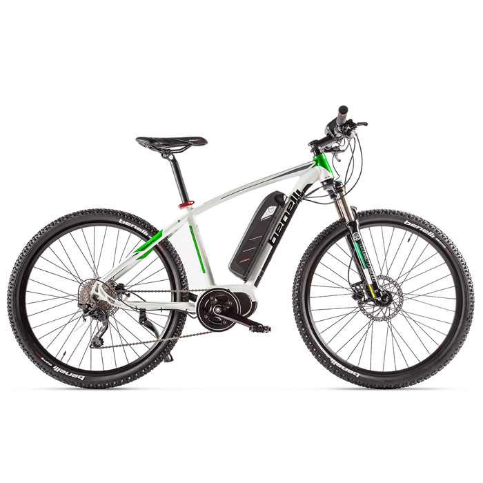 Электровелосипед BENELLI Tagete 27.5 250 Wh (белый/зеленый) (2019)