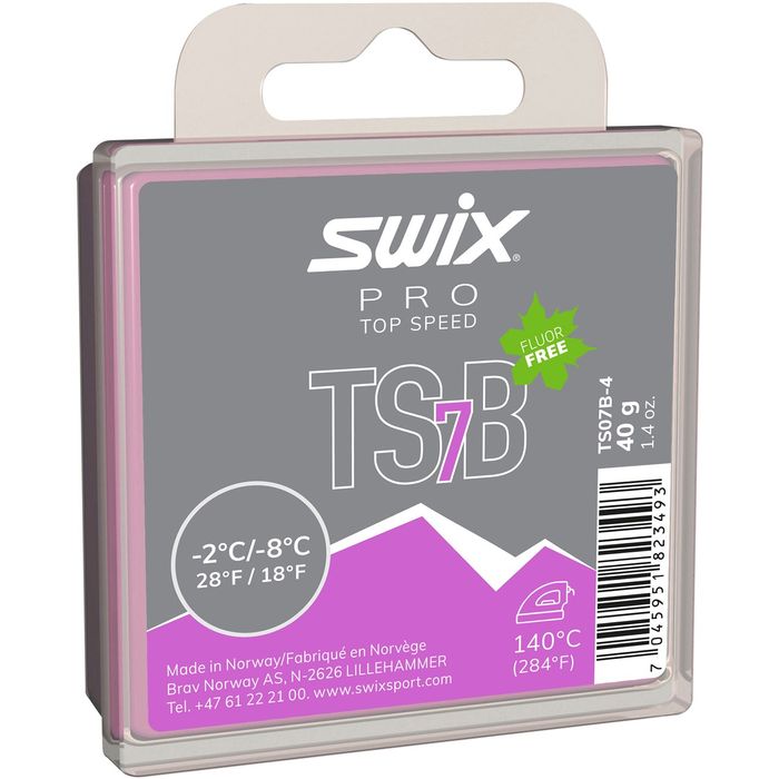 Парафин углеводородный SWIX TS7 Black (-2°С -8°С) 40 г.