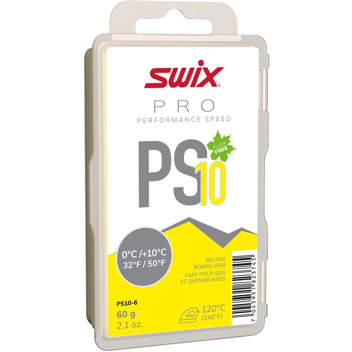 Парафин углеводородный SWIX PS10 Yellow (0°С +10°С) 60 г.