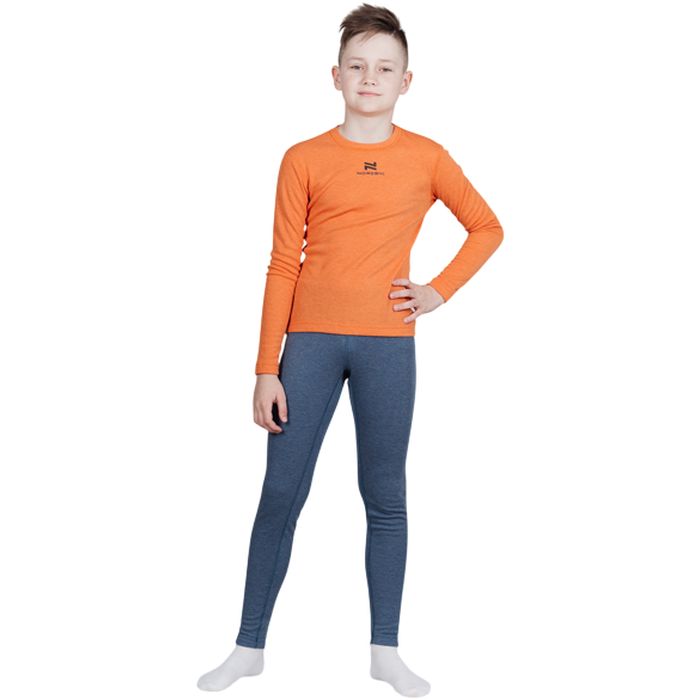 Комплект термобелья Jr. NORDSKI Soft (оранжевый/серый)