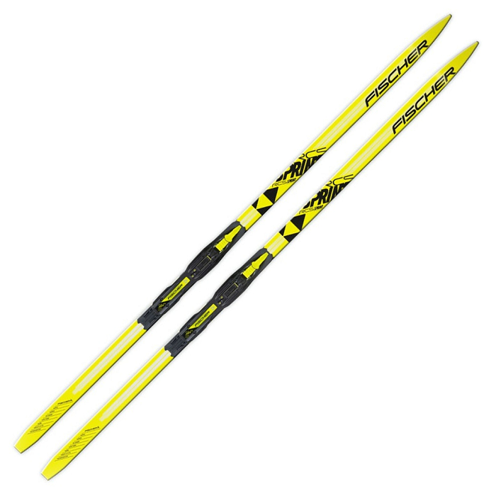 Лыжи беговые FISCHER Sprint Crown Step Jr. (желтый)