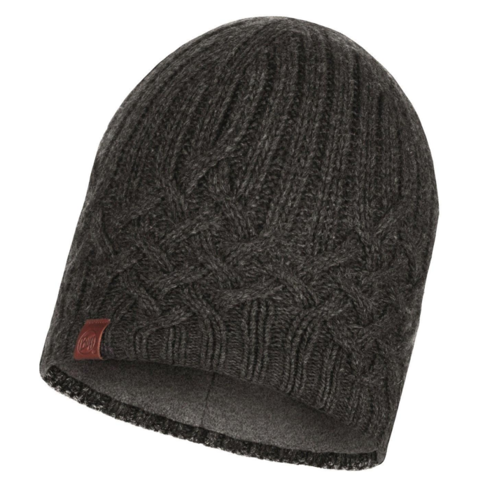 Шапка BUFF Knitted & Polar Hat Helle (серый)