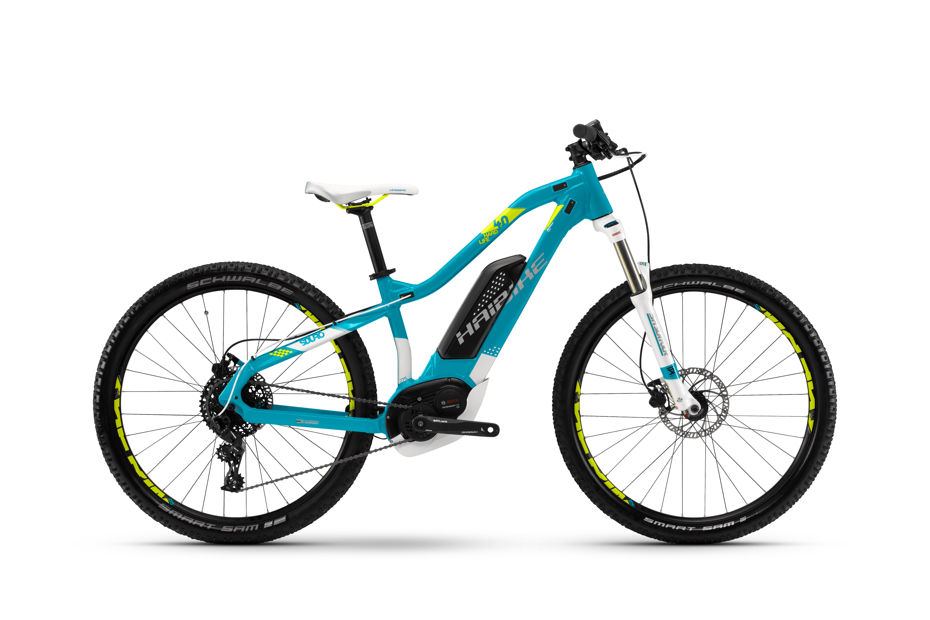 Электровелосипед HAIBIKE Sduro HardLife 4.0 400 Wh. (голубой) (2018)