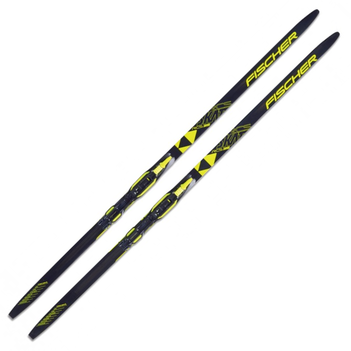 Лыжи беговые FISCHER RCS Skаte Jr. IFP (черный/желтый)