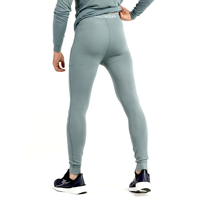 Термобелье мужское (низ) MOAX Race Wind (серый/зеленый)