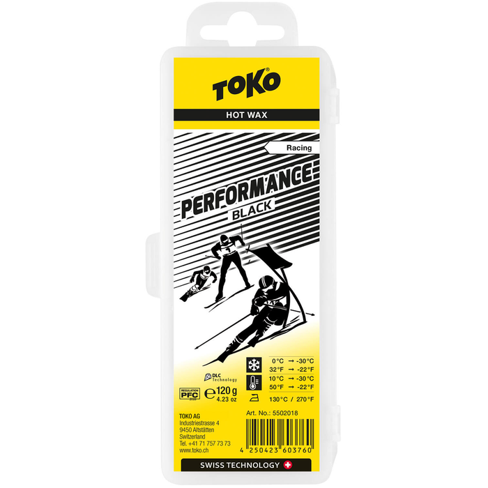 Парафин низкофтористый TOKO Racing Performance Black  120 г.