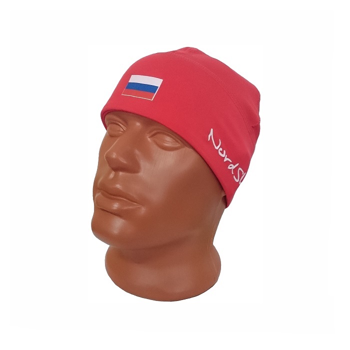 Шапка гоночная NORDSKI Active (герб) (красный)