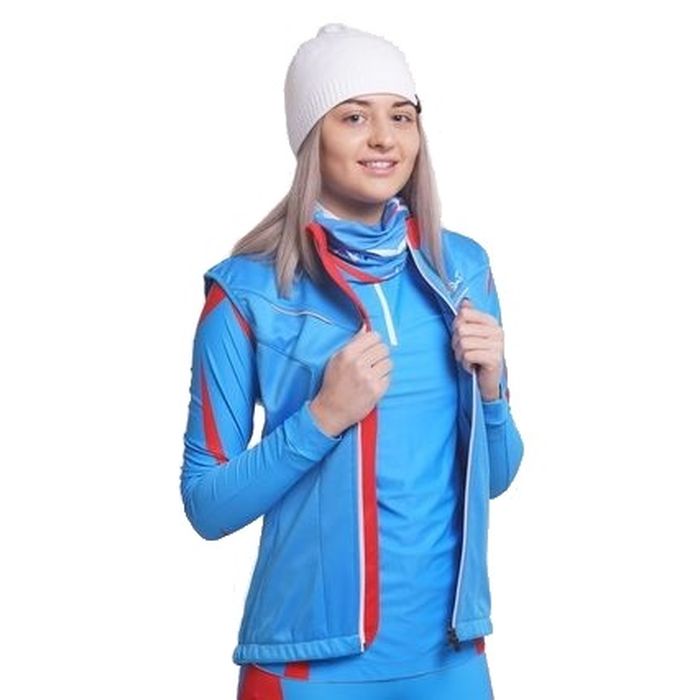 Жилет разминочный Jr. NORDSKI National (голубой)