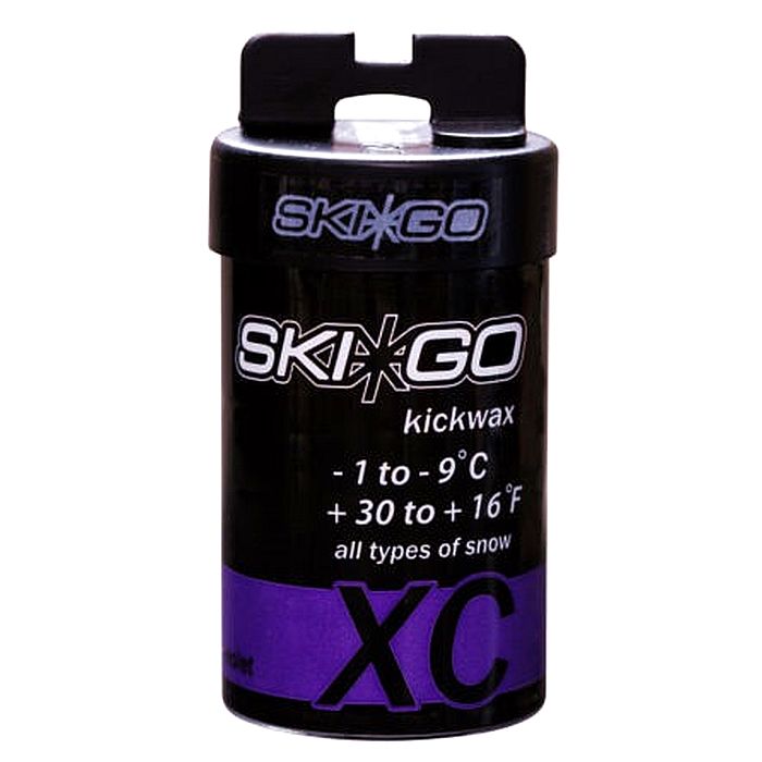 Мазь держания, твердая SKIGO XC Kickwax Violet (-1°С -9°С) 45 г.