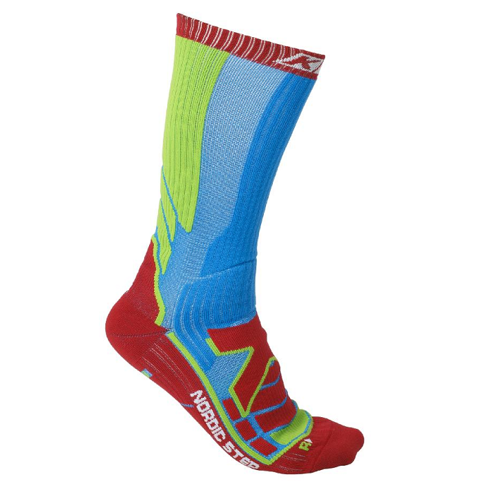 Гольфы KV+ Nordic Step Unisex (синий/красный)