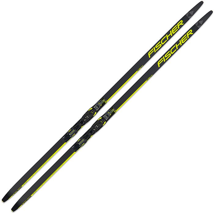 Лыжи беговые FISCHER Twin Skin Carbоn Jr. IFP (черный)