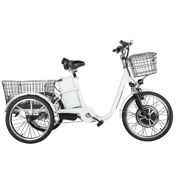 Трицикл GREEN CITY CROLAN 350 W (белый) (2019)