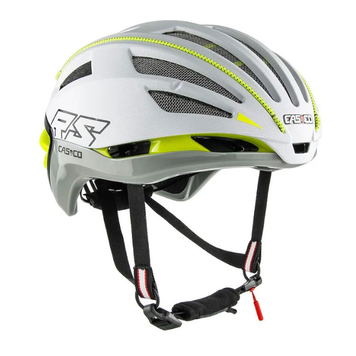 Шлем CASCO SPEEDairo 2 (с визором) (белый/зеленый)