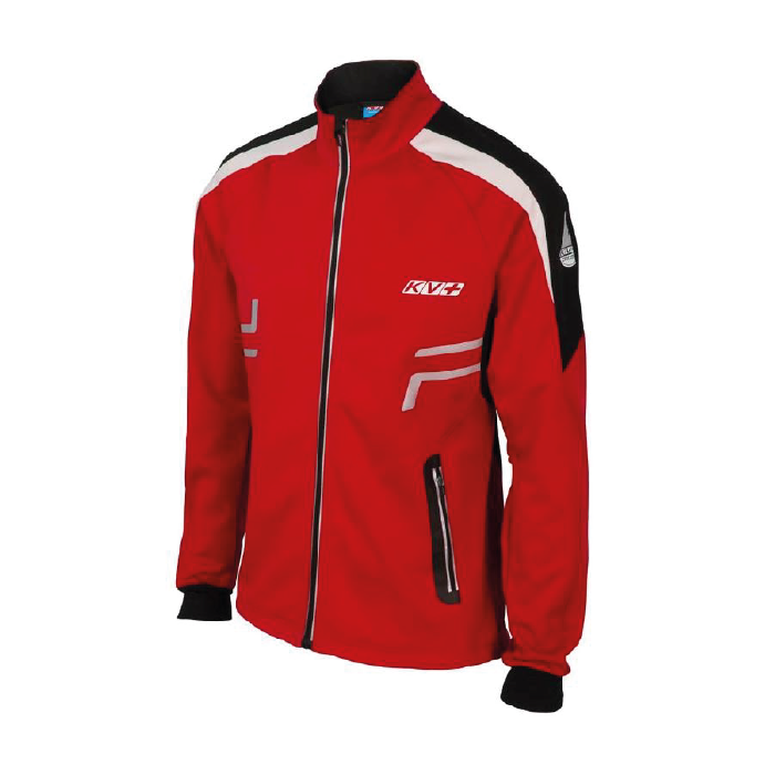 Куртка разминочная Jr. KV+ Cross (pro-wind-tech fabric) (красный/черный)