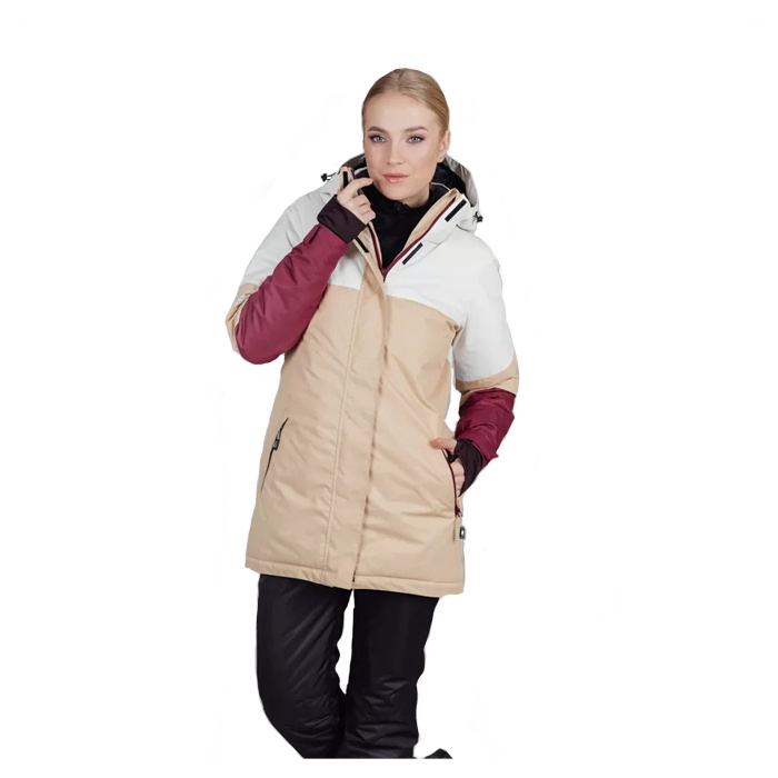 Куртка утепленная женская NORDSKI Casual (бежевый/белый)