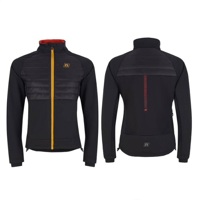 Куртка разминочная NONAME Hybrid Jacket Unisex 22 UX (черный/золотой)