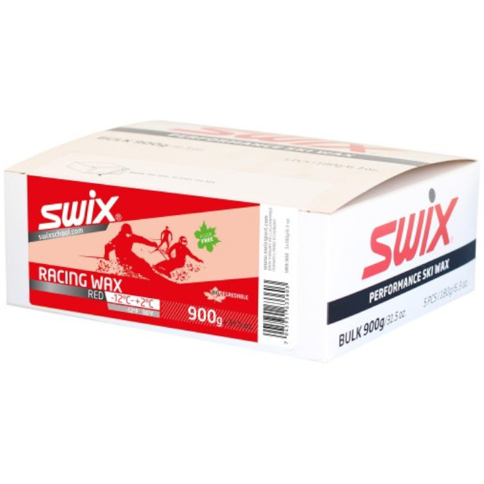 Парафин углеводородный SWIX Bio Racing (мазь красная) (-12°С +-2°С) 900 г.