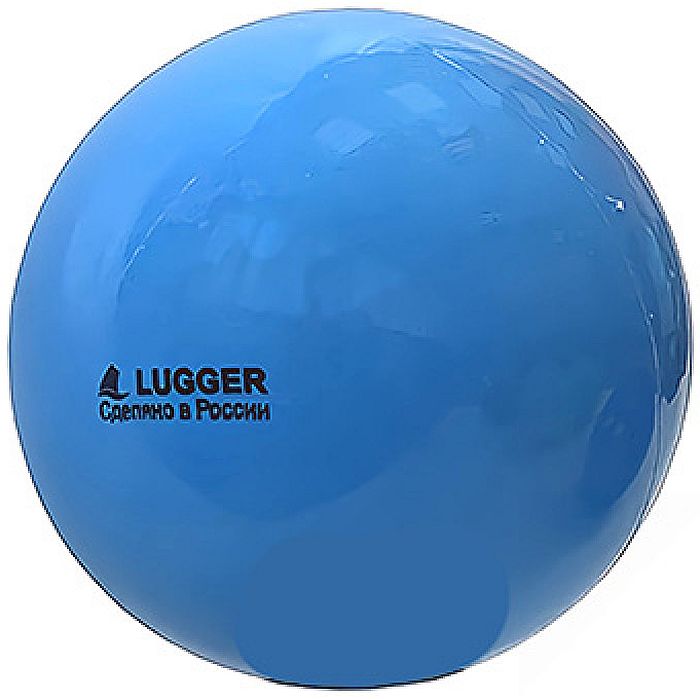 Мяч для художественной гимнастики LUGGER d=15 см, однотонный (голубой)