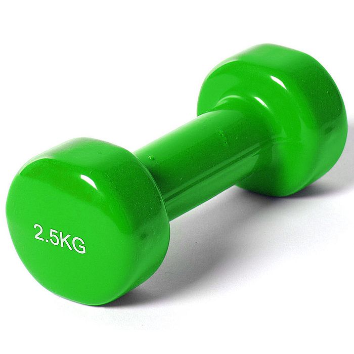 Гантель SPORTEX виниловая 2.5 кг (зеленый)