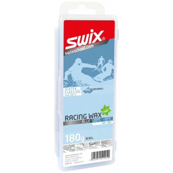 Парафин углеводородный SWIX Bio Racing (мазь синяя) (-20°С -10°С) 180 г.