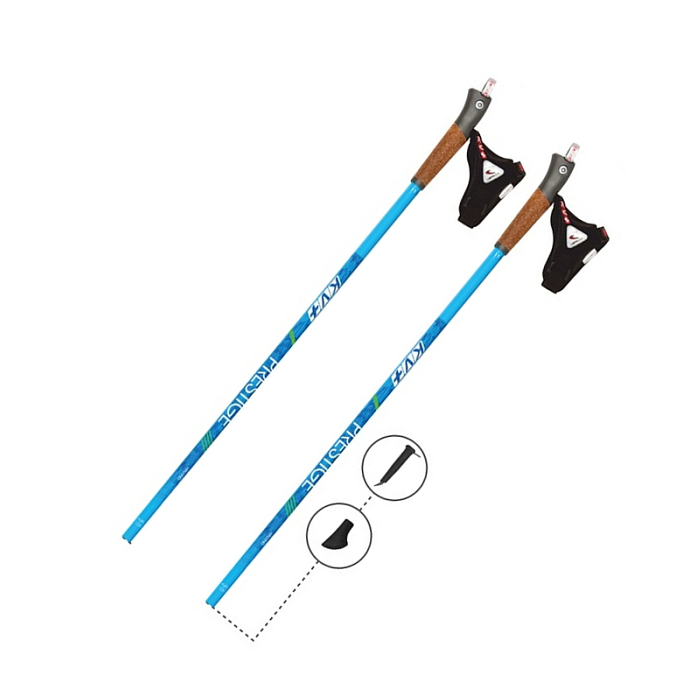 Палки для скандин. ходьбы KV+ (5W09CBGP) Prestige Power, Clip Nordic Walking pole  