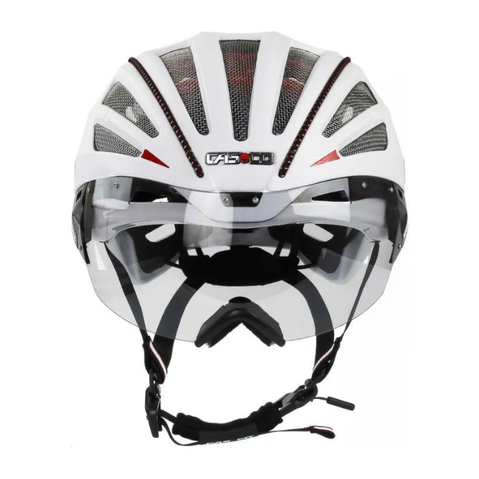 Шлем CASCO SPEEDairo 2 (с визором) (белый/черный)